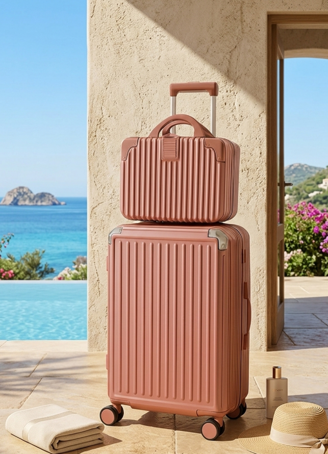 Set Valixhe (Dy Copë) Pink