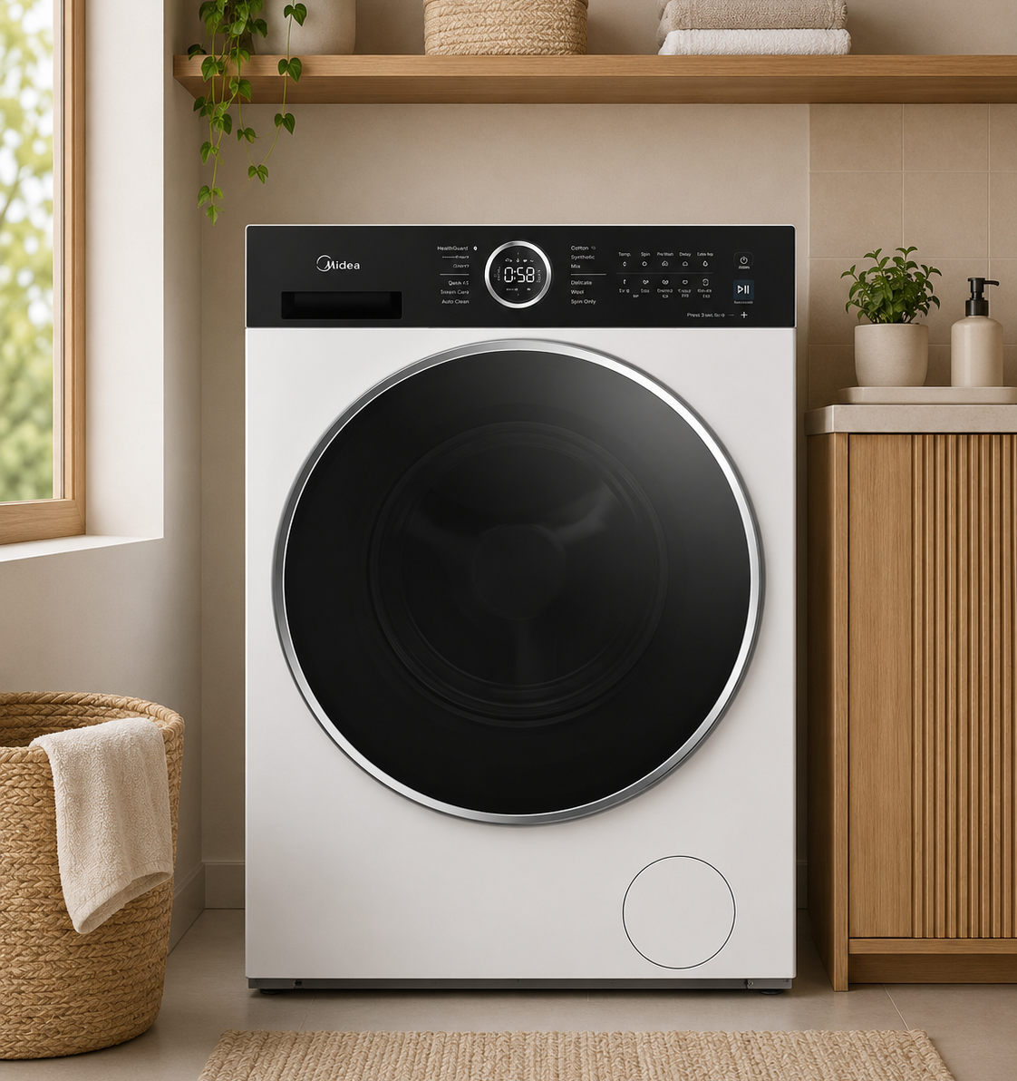 LAVATRIQE MIDEA 9KG MF205W90BA30/W-BK 05