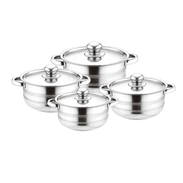 Set Tenxhere, Çelik Inox, 8 Pjesë