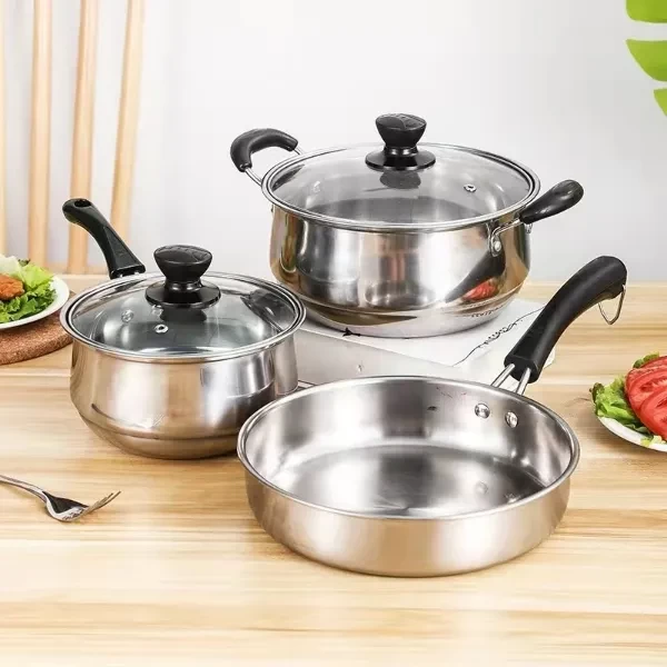 Set Tenxhere, Çelik Inox, 5 Pjesë