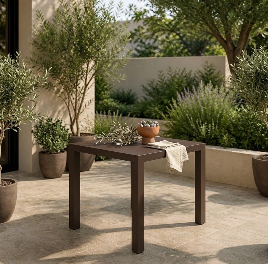 Arizona Table 80*80 Brown