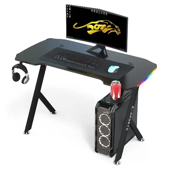 Tavolinë, Gaming Led, K-Y Black