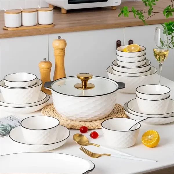 Set Pjata Porcelani, 34 Pjesë, DFLS-170